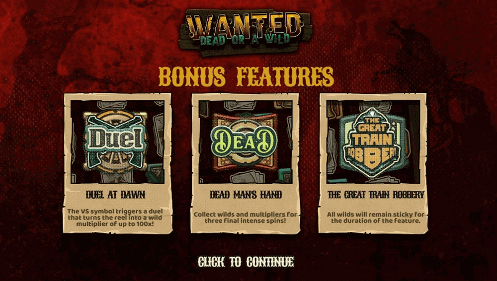 Bonos en Wanted Dead or a Wild Bonos en Wanted Dead or a Wild